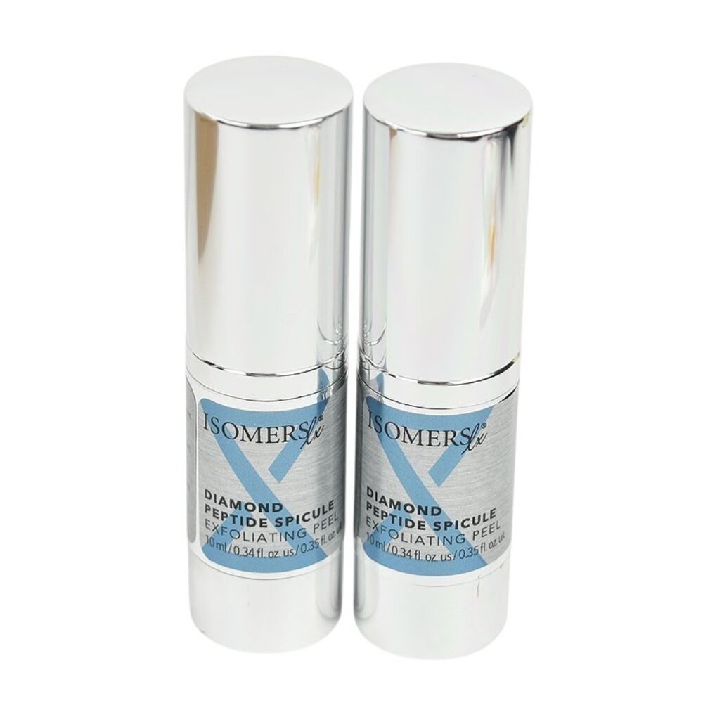 ISOMERS LX Lot of 2 Diamond Peptide Spicule Exfoliating Peel NEW